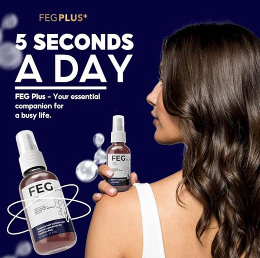 FEG PLUS Hair Growth Serum & Spray – Strengthening Formula for Thicker Hair 50ml