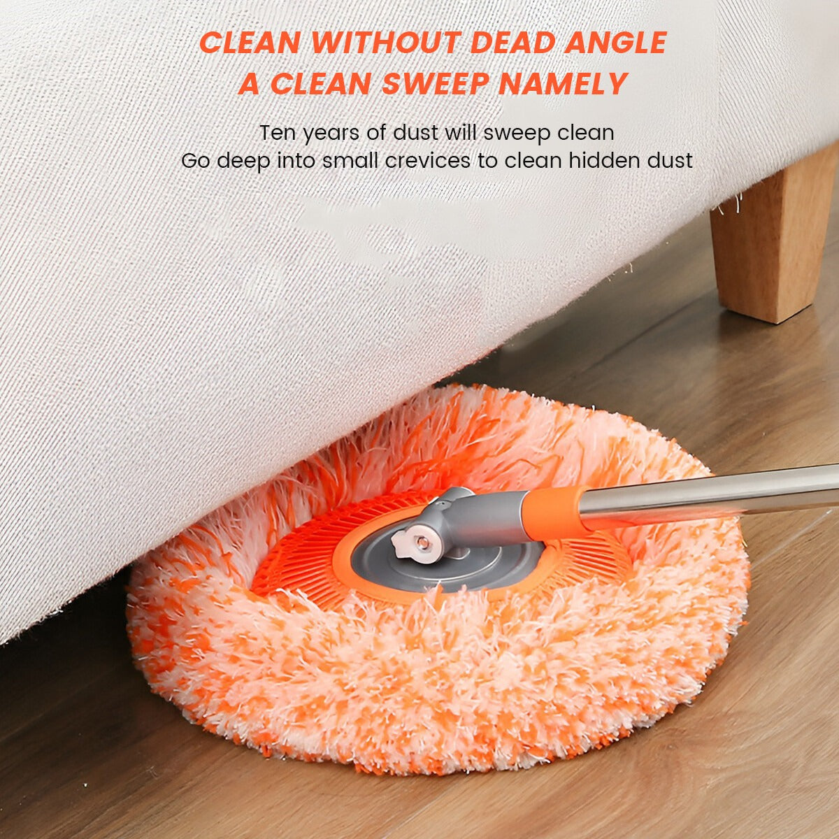 360° Rotating Microfiber Mop | Extendable Handle Telescopic Floor Cleaning Mop | Sunflower Round Mop For Home, Office & Car