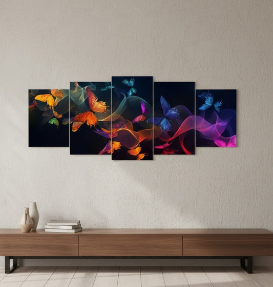 5pcs Butterfly Frame – Elegant Decorative Wall Art for Stylish Interiors