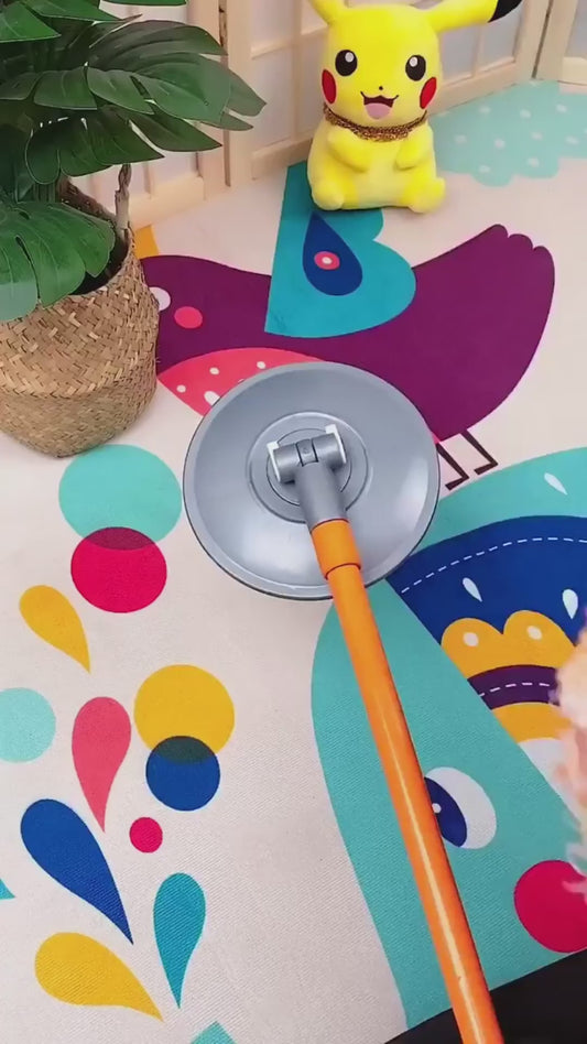 360° Rotating Microfiber Mop | Extendable Handle Telescopic Floor Cleaning Mop | Sunflower Round Mop For Home, Office & Car